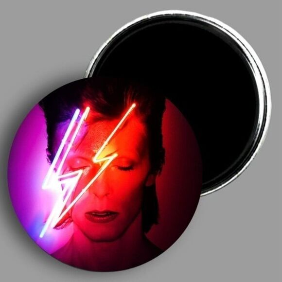 ZIGGY stardust magnet neon lightning bolt david bowie - Picture 1 of 1